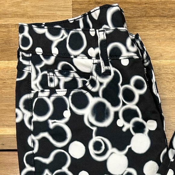 Maison Martin Margiela MM6 Geometric Circles Black White Skinny Pants IT42 US 6 - Picture 5 of 13